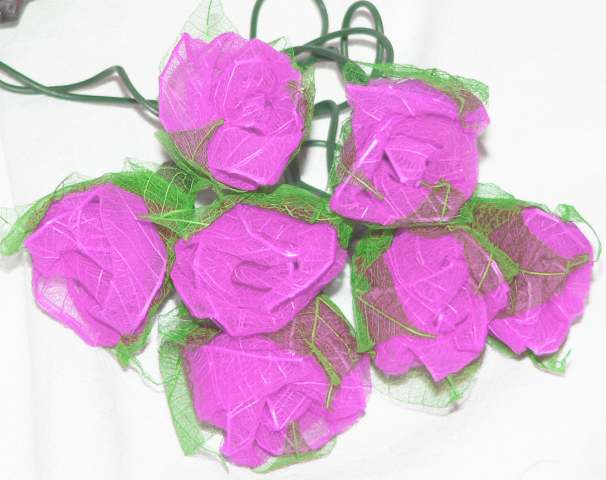 Pink Roses String - 35 fairy lights - 3 metres